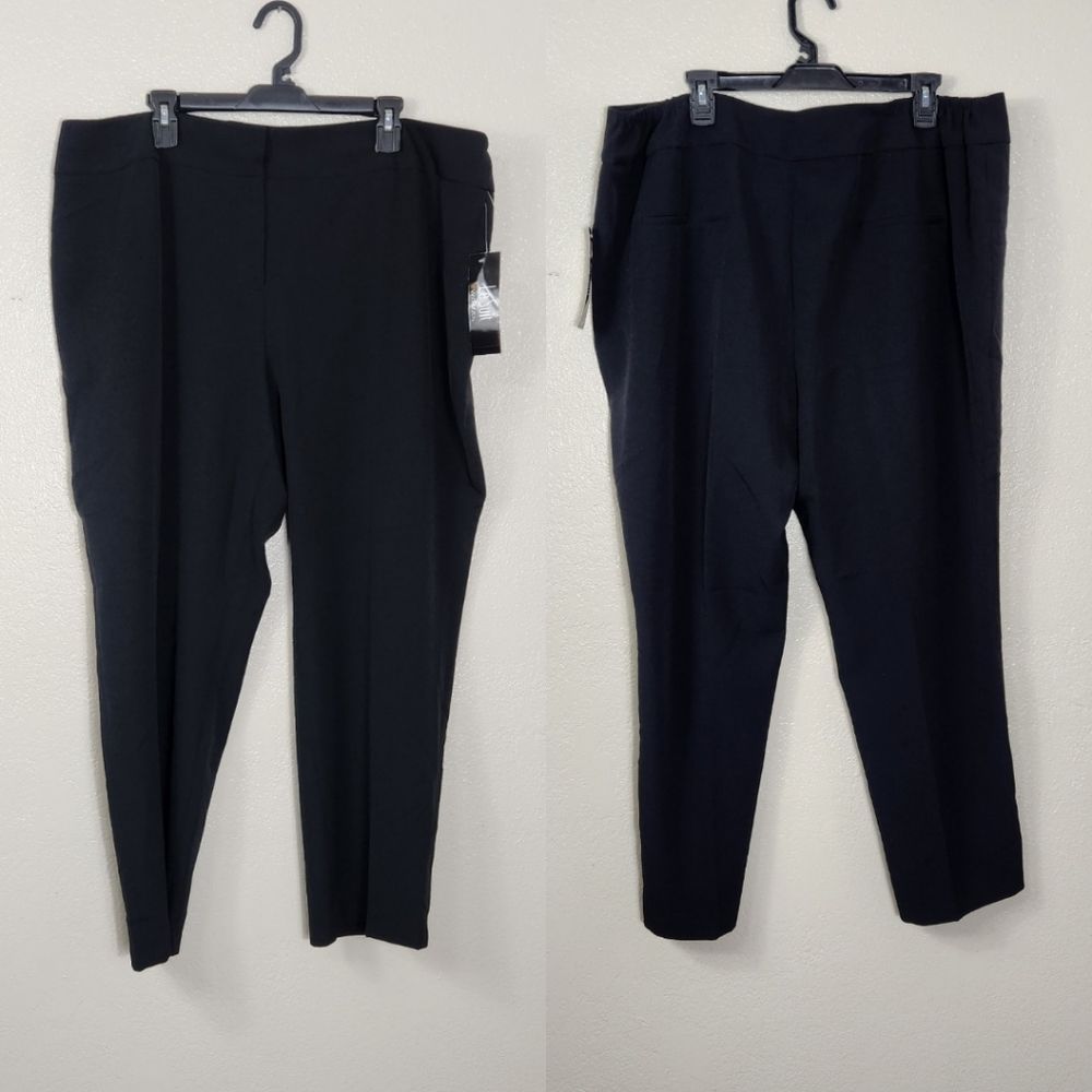 Le Suit Black Dress Pants - Pants ONLY Size 20W NWT